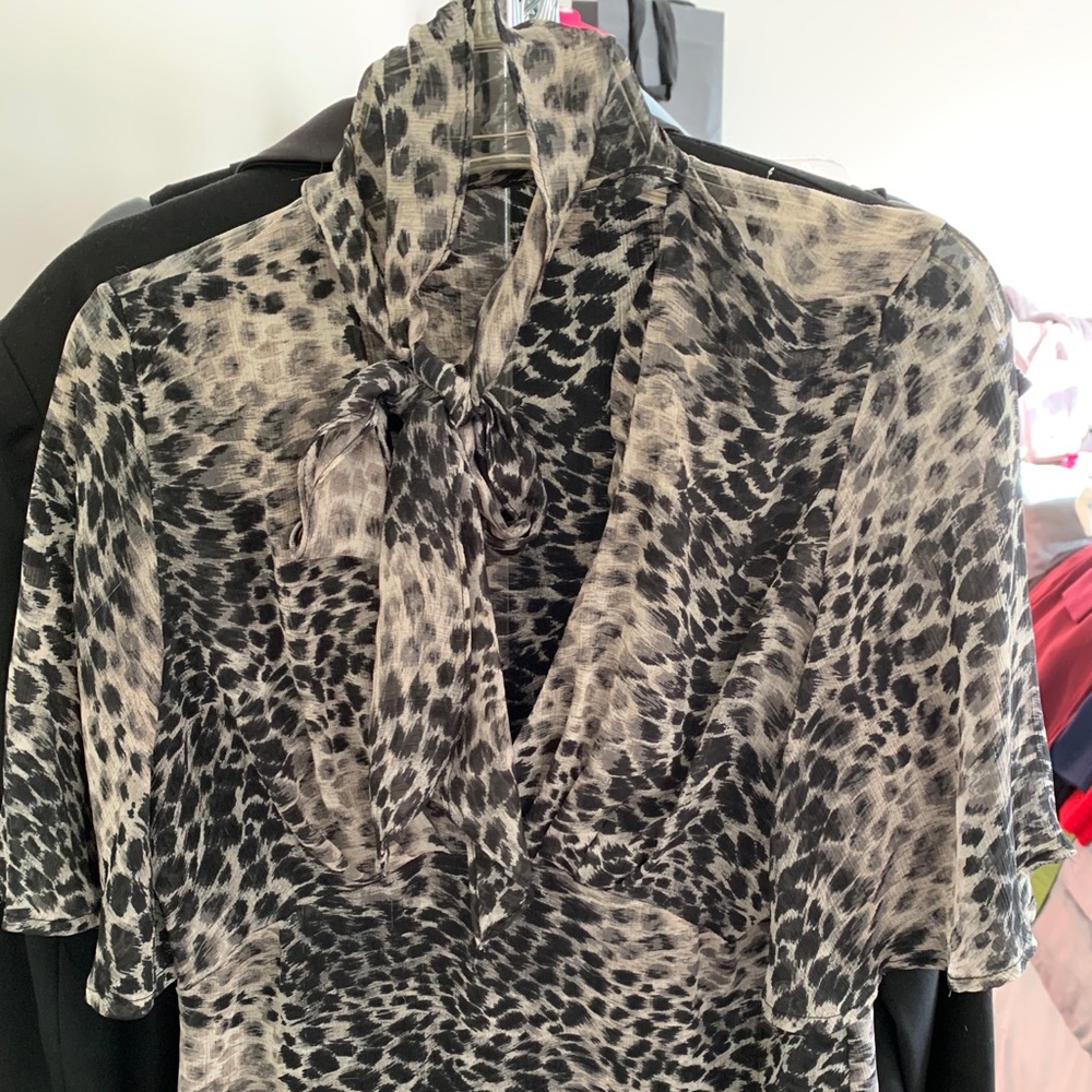 Animal print blouse
